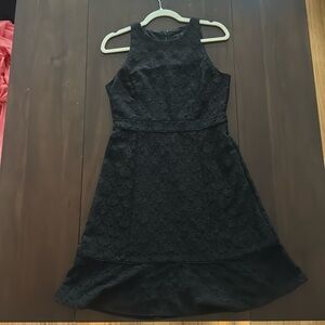 Black eyelet dress